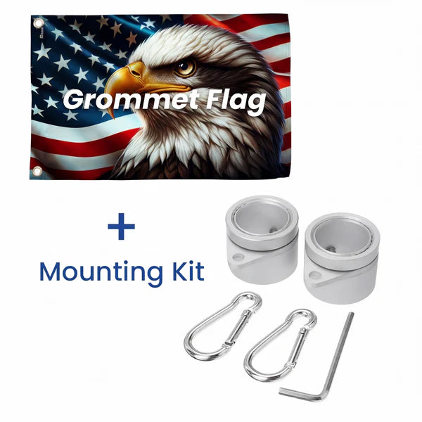 Flagwix American Flag, America 250th Anniversary Patriotic Eagle American Grommet Flag 3-Day Shipping