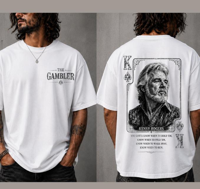 The Gambler Vintage Kenny Rogers Tee, Country Pop Music Sweashirt #180